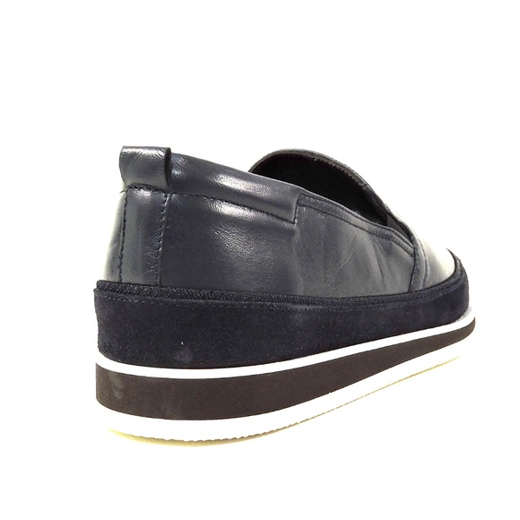 BALDININI ?? MEN\'S NAVY BLUE SOFT LEATHER COMFORT SUMMER FLAT LOAFERS main image 7